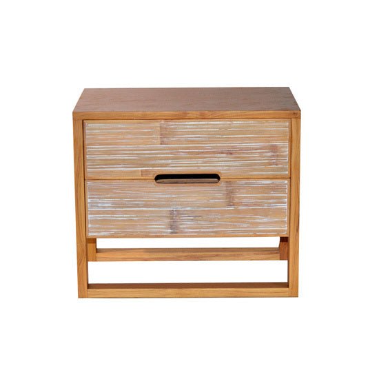 SOLARIS (BED)SIDE TABLE | BAMBOO + NATURAL TEAK - Green Design Gallery