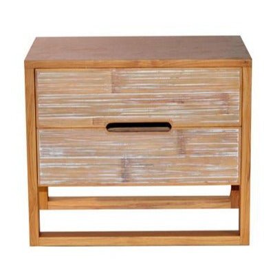 SOLARIS (BED)SIDE TABLE | BAMBOO + TEAK - Green Design Gallery