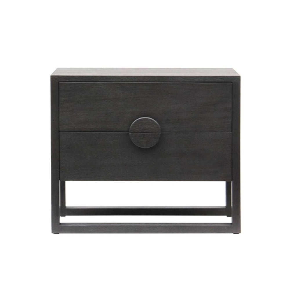 SOLARIS (BED)SIDE TABLE | ROUND HANDLE | CHARCOAL - Green Design Gallery