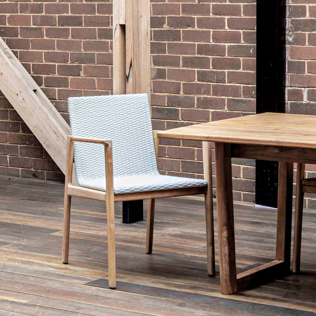 SORAYA ARMCHAIR | WHITE WASH | IN-OUTDOORS - Green Design Gallery