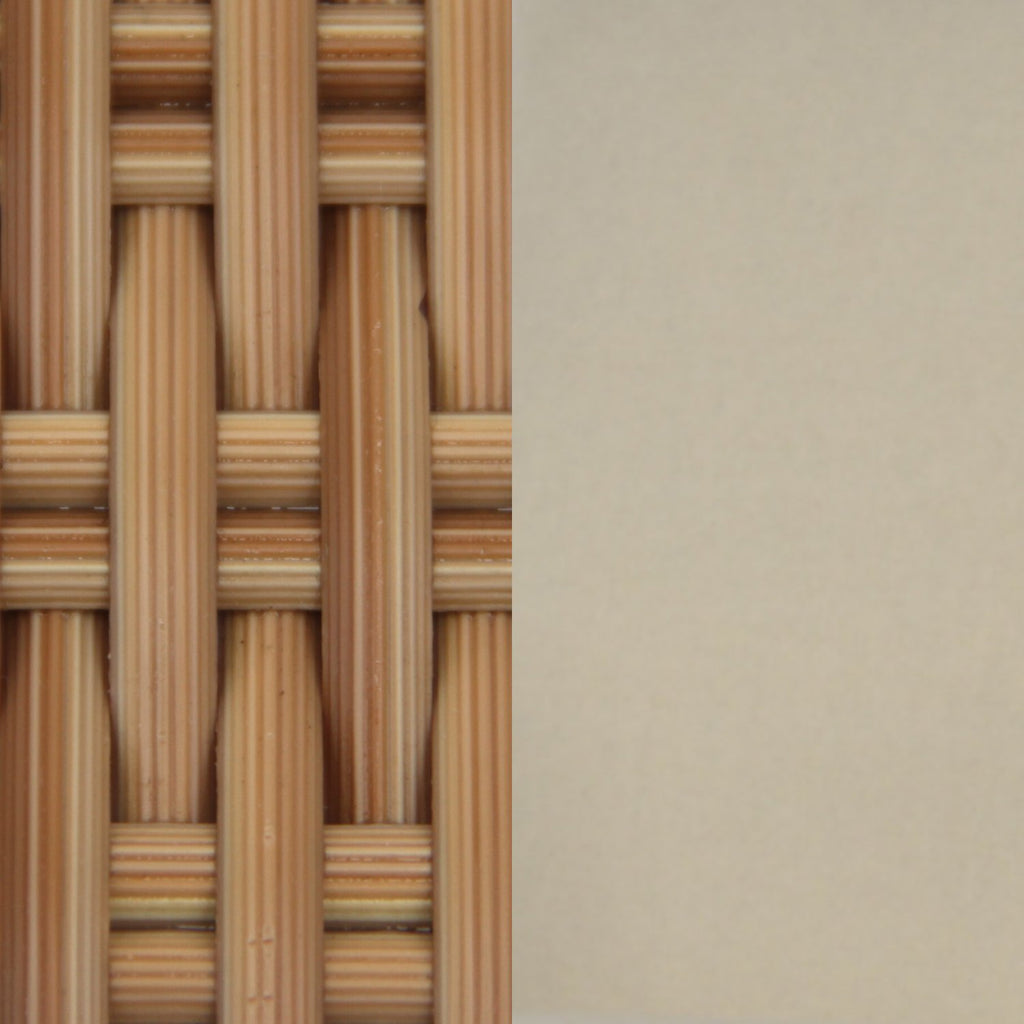 SORAYA OUTDOOR LOUNGE CHAIR | NATURAL WEAVE +SUNBRELLA LINEN - Green Design Gallery