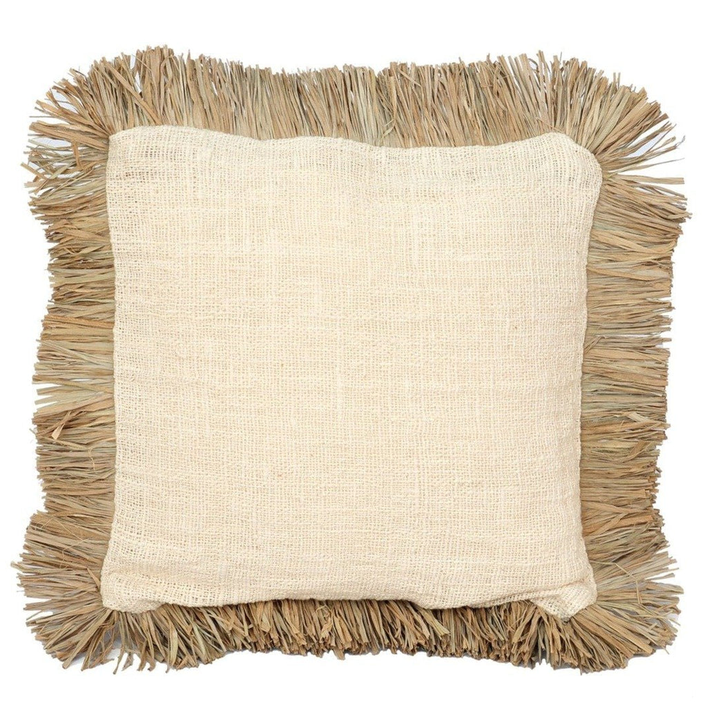 ST TROPEZ CUSHION COVER | NATURAL WHITE | 60 x 60 cm - Green Design Gallery