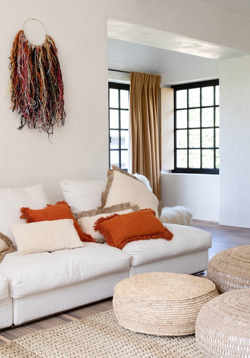 ST TROPEZ CUSHION COVER | NATURAL WHITE | 60 x 60 cm - Green Design Gallery