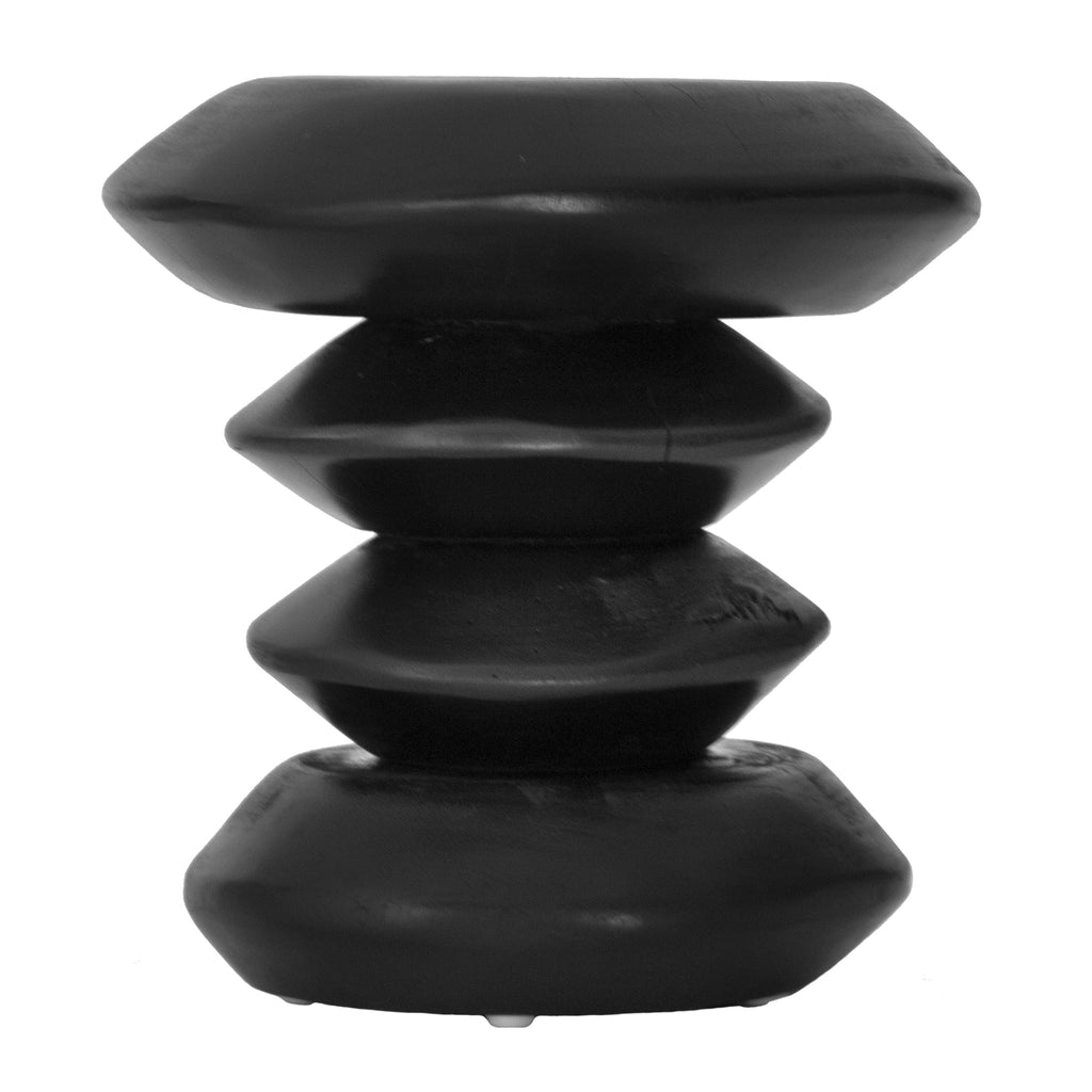 STACKS STOOL + SIDE TABLE | BLACK - Green Design Gallery