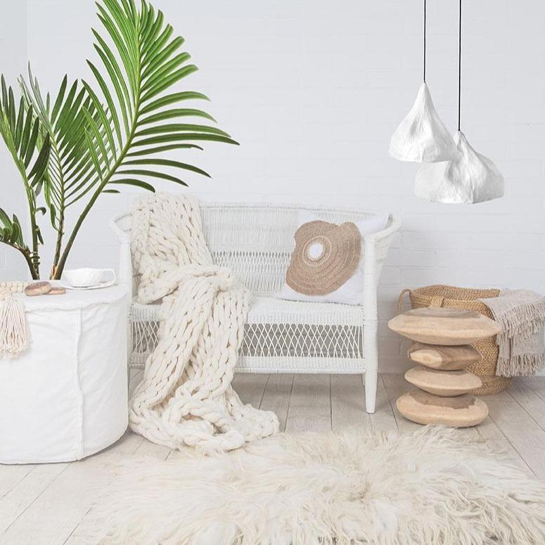 STACKS STOOL + SIDE TABLE | NATURAL - Green Design Gallery