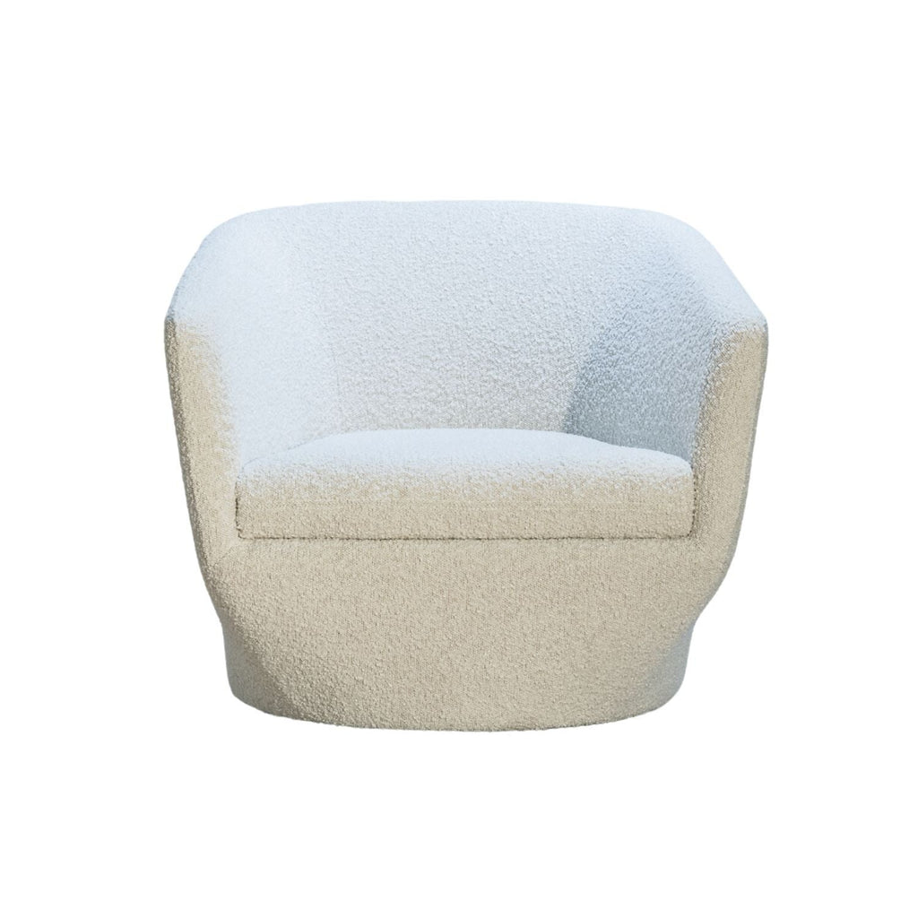 STELLA SWIVEL LOUNGE CHAIR | NATURAL BOUCLE - Green Design Gallery