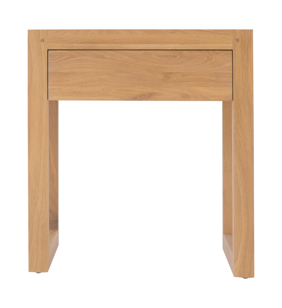 Strand Pedestal (Bed)Side Table | Natural - Green Design Gallery