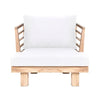 STRIPE LOUNGE CHAIR / NATURAL + WHITE (INDOOR-OUTDOOR) - Green Design Gallery