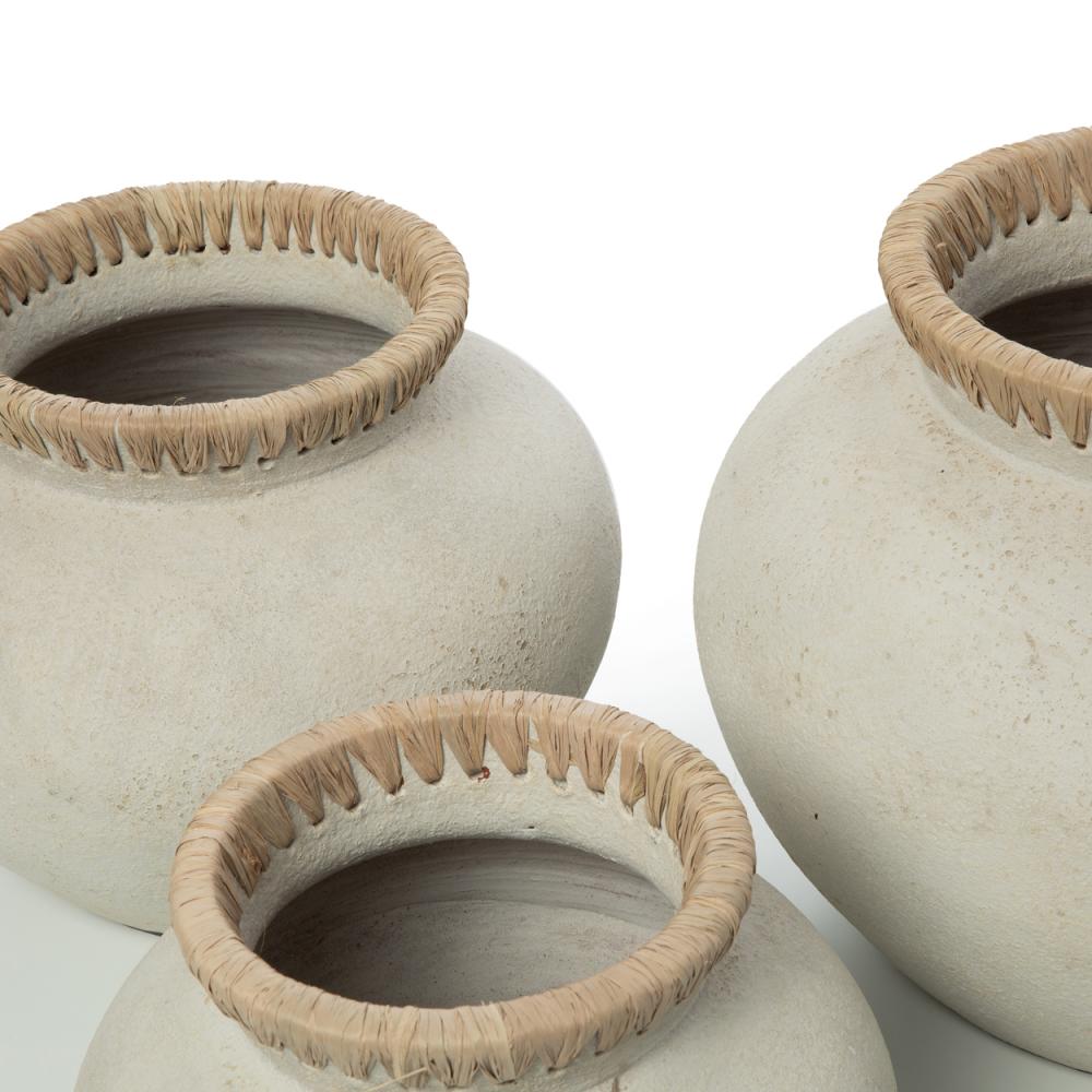 STYLY VASE | CONCRETE + NATURAL | 3 SIZES - Green Design Gallery