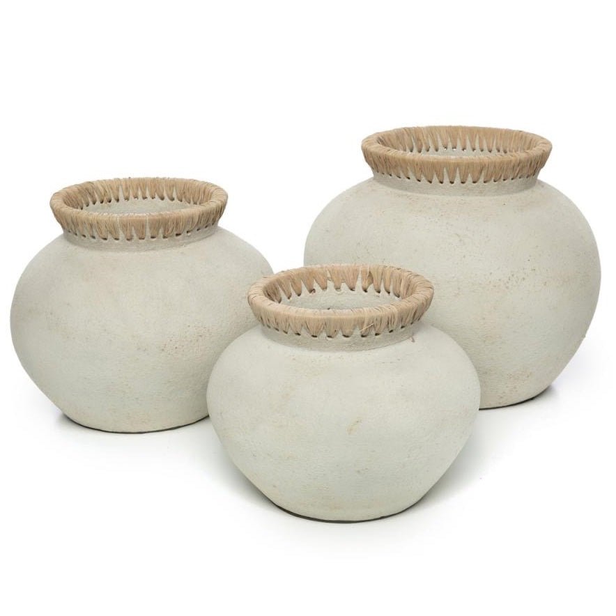 STYLY VASE | CONCRETE + NATURAL | 3 SIZES - Green Design Gallery