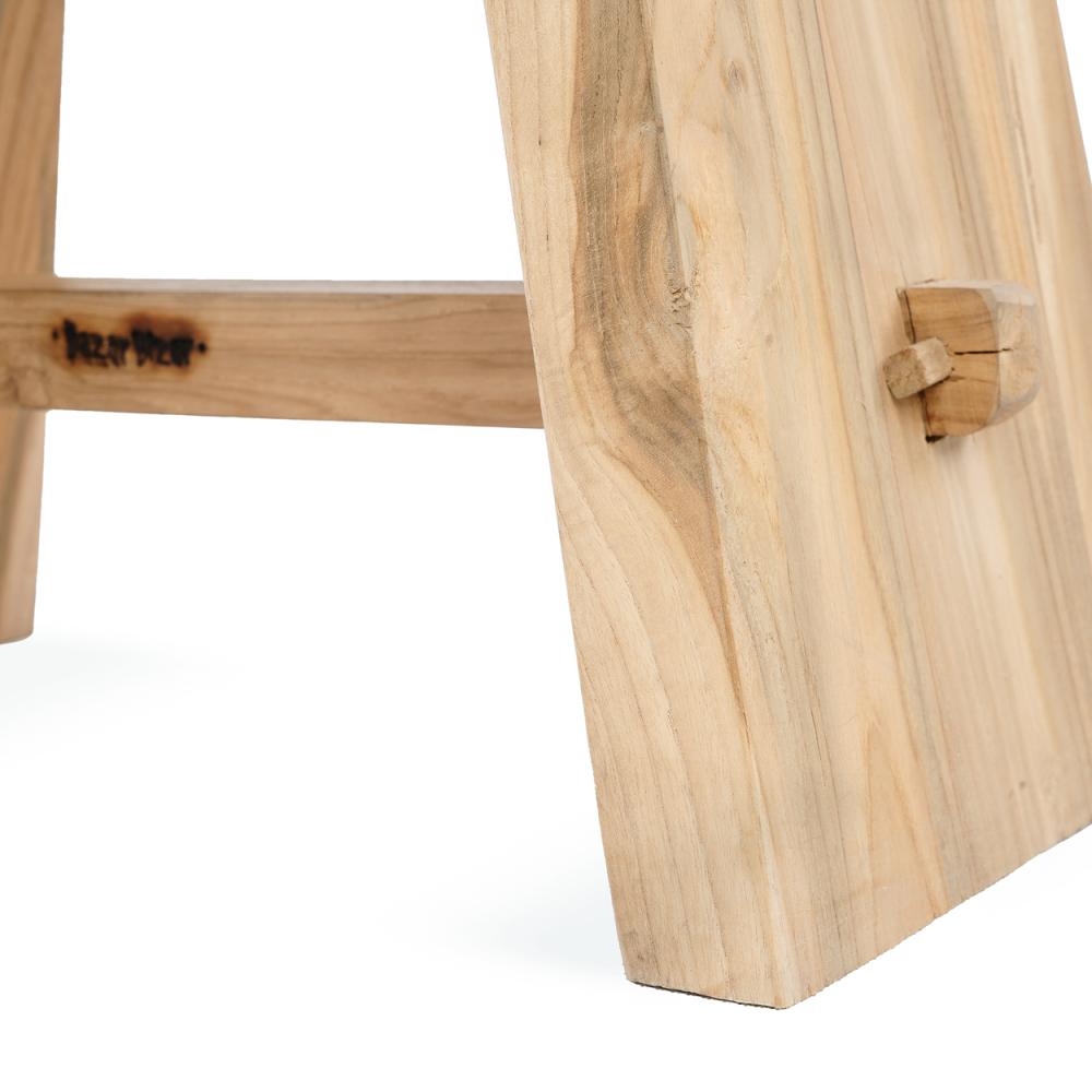 SUAR STOOL | BLACK LEATHER - Green Design Gallery