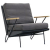SULIS LOUNGE CHAIR / CHARCOAL - Green Design Gallery