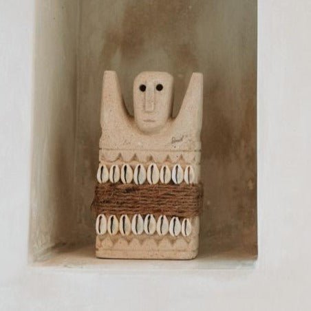 SUMBA STONE STATUE #28 ON STAND - Green Design Gallery