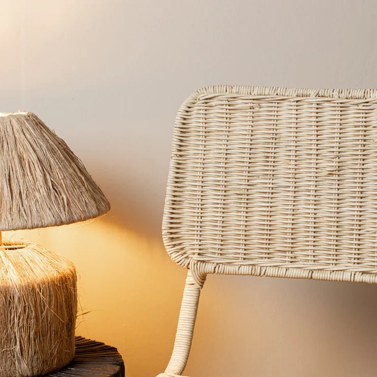 SUZIE DINING CHAIR | RATTAN | STACKABLE | SET OF 2 - Green Design Gallery