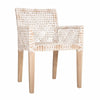 SWENI ARMCHAIR | WHITE LEATHER - Green Design Gallery