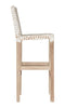 SWENI BARCHAIR | WHITE LEATHER - Green Design Gallery