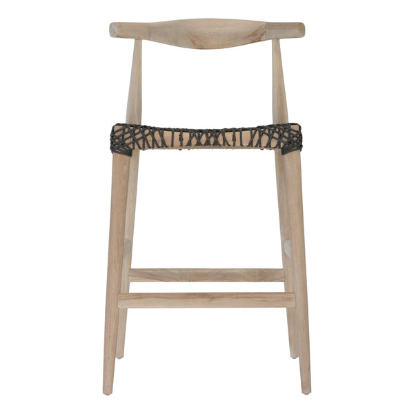 SWENI HORN BARCHAIR | CHARCOAL ROPE | IN-OUTDOOR - Green Design Gallery