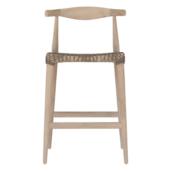 SWENI HORN BARCHAIR | TAUPE ROPE | IN-OUTDOOR - Green Design Gallery