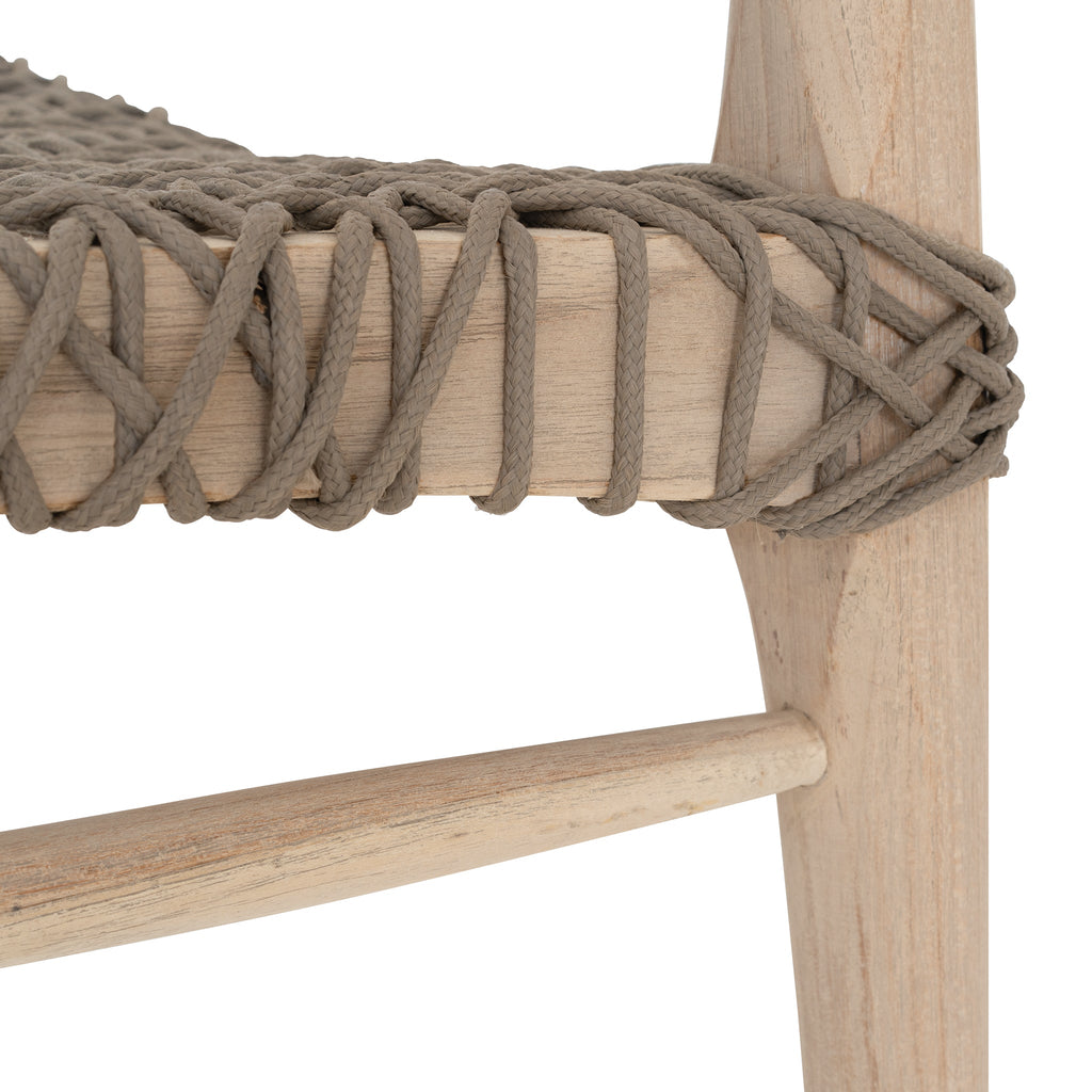 SWENI HORN CHAIR | TAUPE ROPE | IN-OUTDOOR - Green Design Gallery