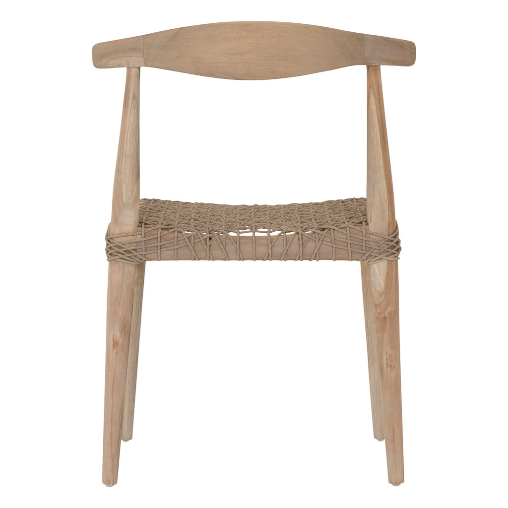 SWENI HORN DINING CHAIR | NATURAL ROPE | IN-OUTDOORS - Green Design Gallery