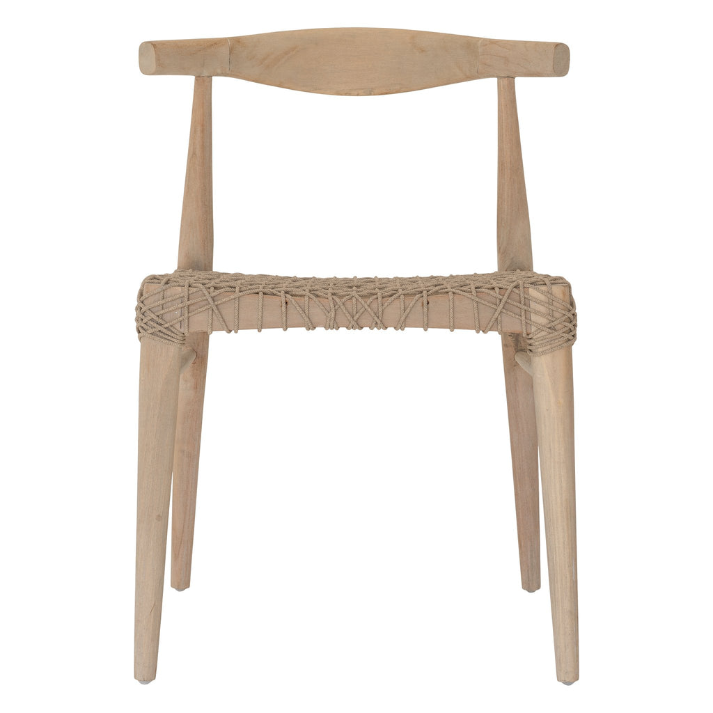 SWENI HORN DINING CHAIR | NATURAL ROPE | IN-OUTDOORS - Green Design Gallery
