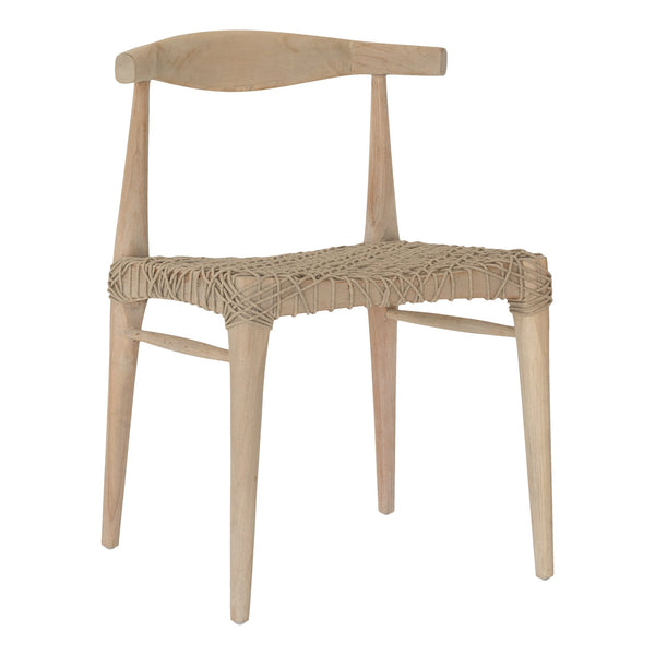 SWENI HORN DINING CHAIR | NATURAL ROPE | IN-OUTDOORS - Green Design Gallery