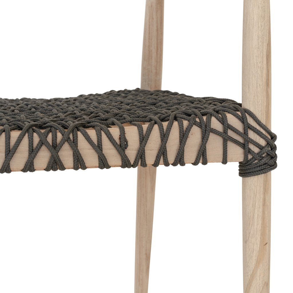 Sweni Horn Rope Armchair / Charcoal - Green Design Gallery