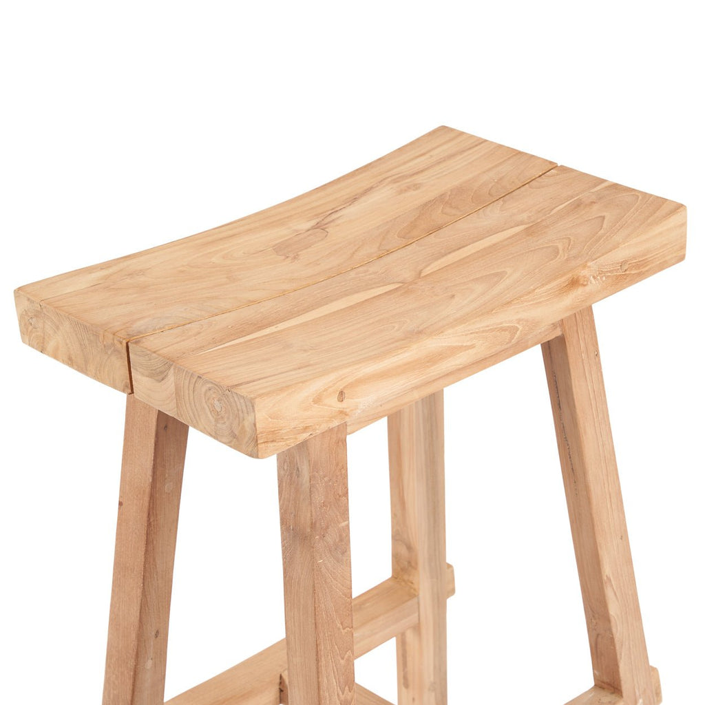 TABANAN STOOL | NATURAL | RECLAIMED TEAK | IN-OUTDOORS - Green Design Gallery