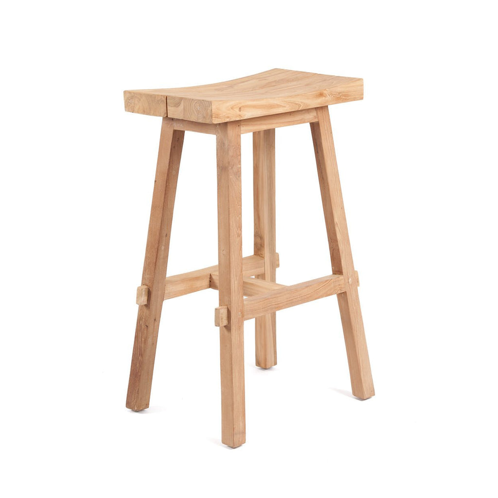 TABANAN STOOL | NATURAL | RECLAIMED TEAK | IN-OUTDOORS - Green Design Gallery