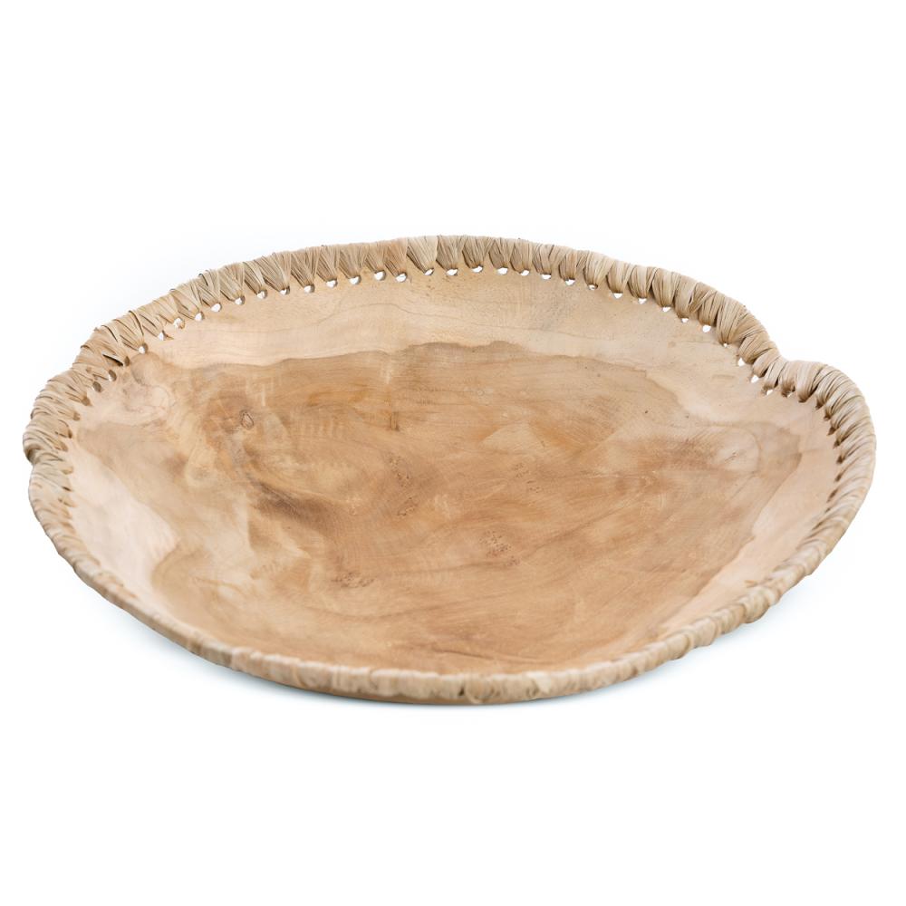 TAGME TEAK BOWL | NATURAL | LARGE - Green Design Gallery