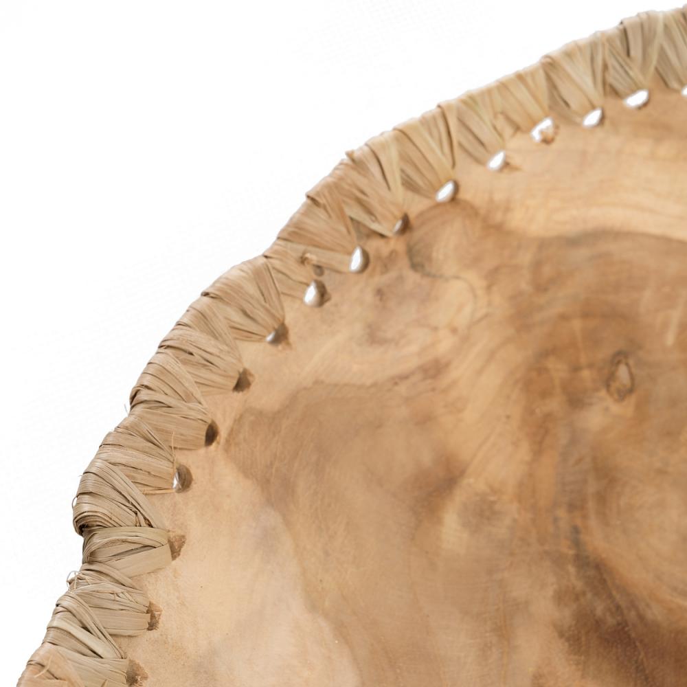 TAGME TEAK BOWL | NATURAL | LARGE - Green Design Gallery