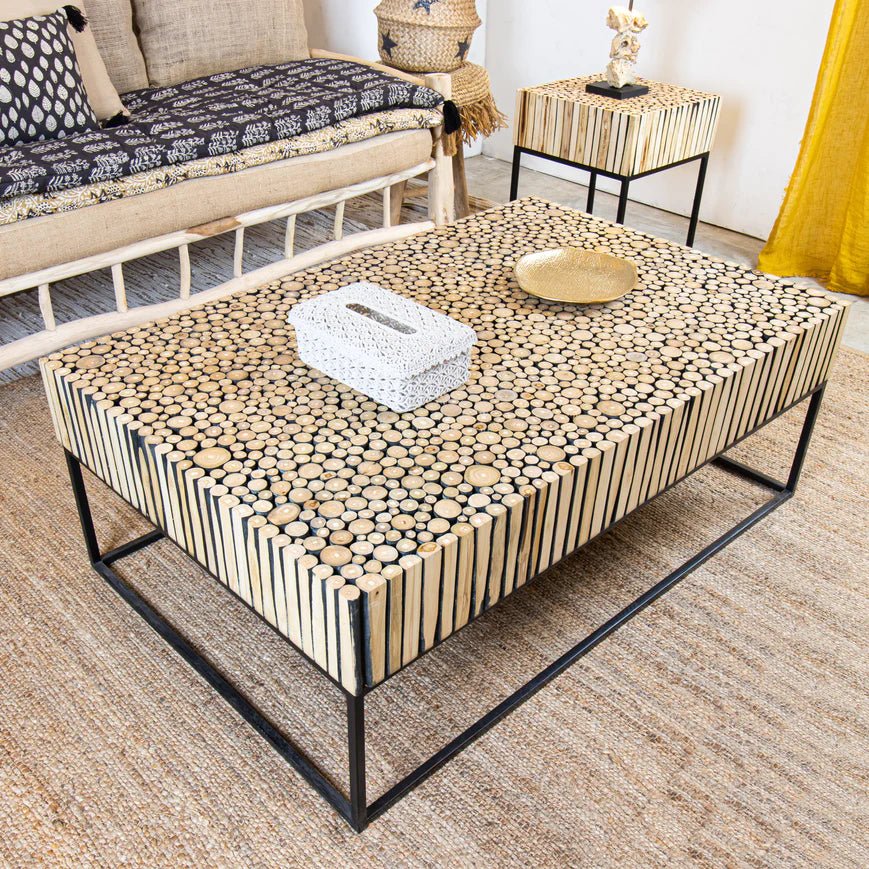 TAHAA COFFEE TABLE | TEAK BRANCHES - Green Design Gallery