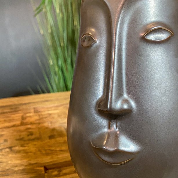 TAHAI TABLE LAMP | CERAMIC + ACACIA WOOD - Green Design Gallery