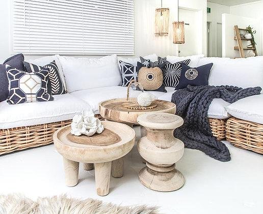 TAMALE LOW SIDE TABLE | NATURAL - Green Design Gallery