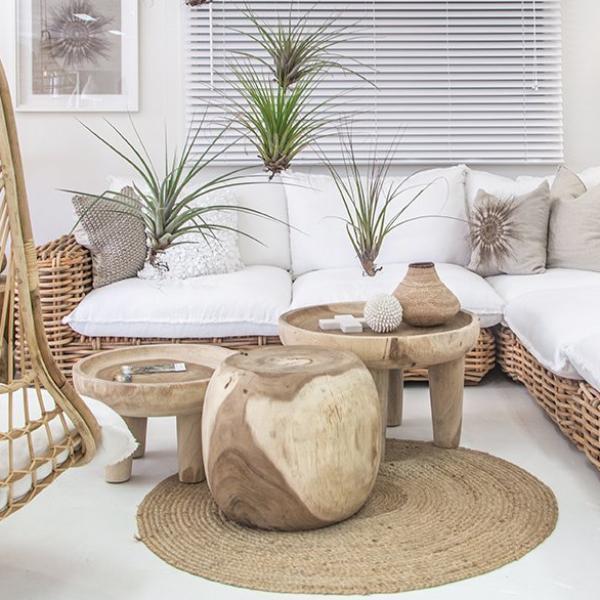 TAMALE LOW SIDE TABLE | NATURAL - Green Design Gallery