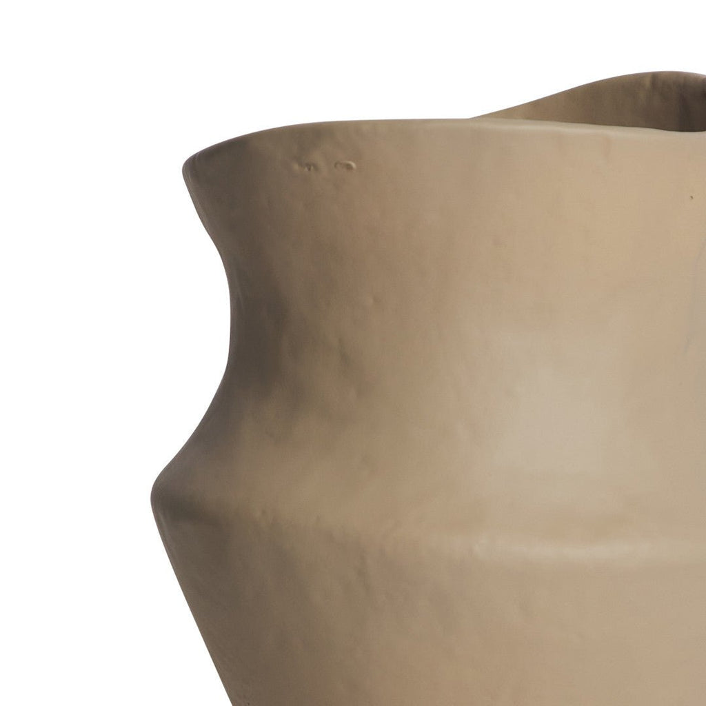 TAVERNA CATALAN VASE | SAND | LARGE | SET OF 2 - Green Design Gallery