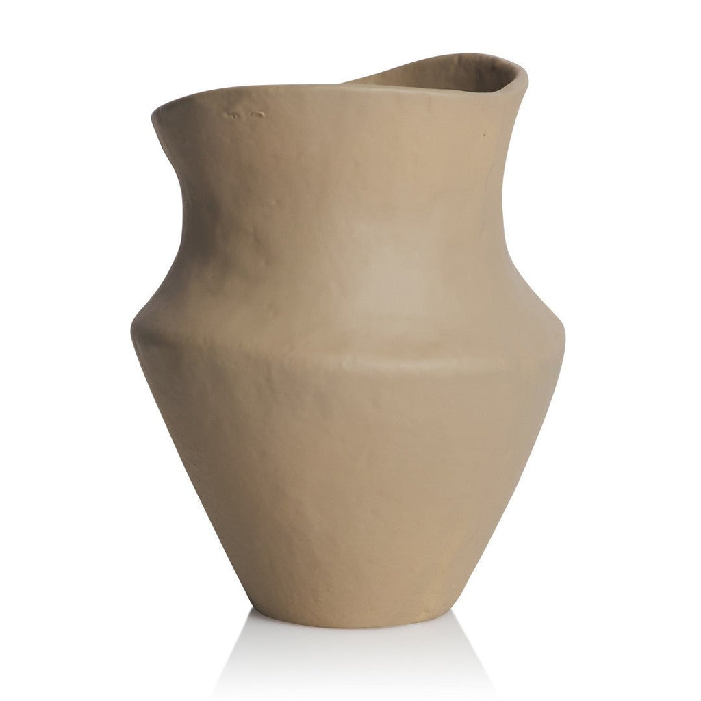 TAVERNA CATALAN VASE | SAND | LARGE | SET OF 2 - Green Design Gallery