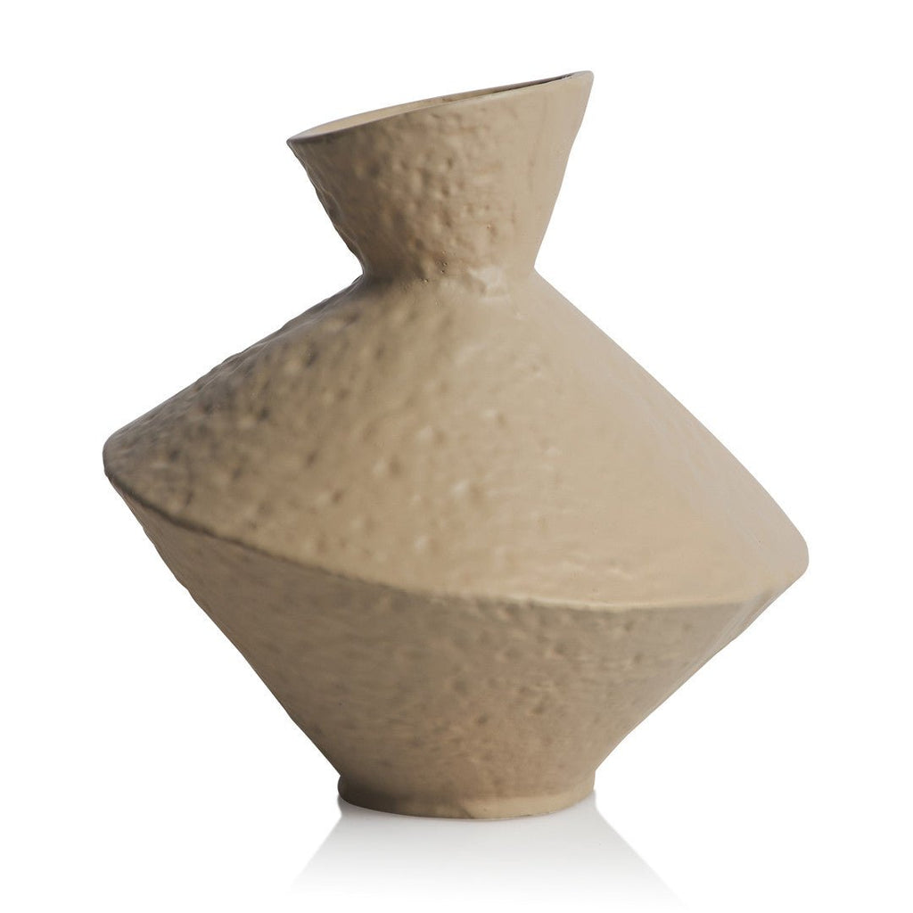 TAVERNA PACHINO VASE | SAND | LARGE | SET OF 2 - Green Design Gallery
