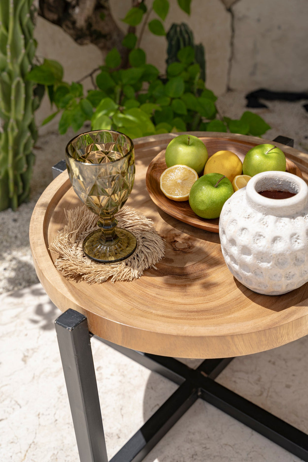 TEAK DINING PLATES | SET OF 6 - Green Design Gallery