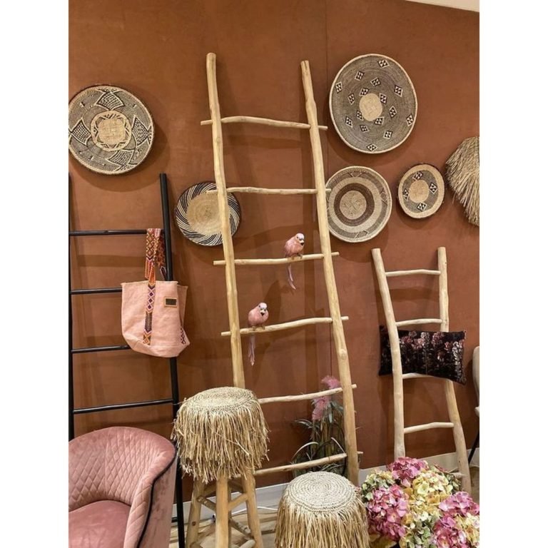 TEAK DISPLAY LADDER | NATURAL - Green Design Gallery