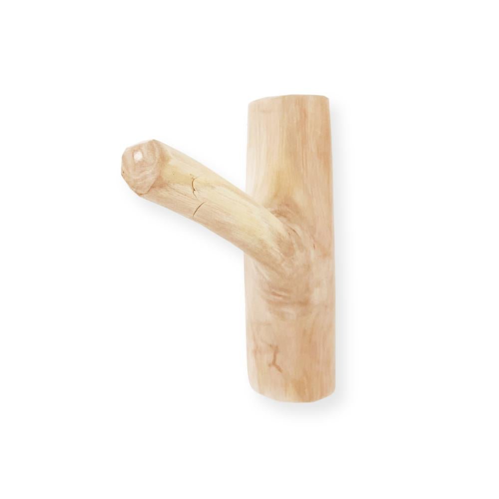 TEAK WALL HOOK | NATURAL - Green Design Gallery