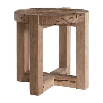 TEMBISA SIDE TABLE | RECLAIMED RAILWAY TIMBER - Green Design Gallery
