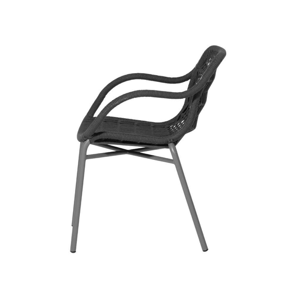 TIAH ARMCHAIR | OUTDOORS | BLACK GREY - Green Design Gallery
