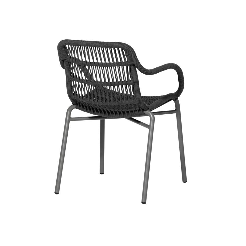 TIAH ARMCHAIR | OUTDOORS | BLACK GREY - Green Design Gallery