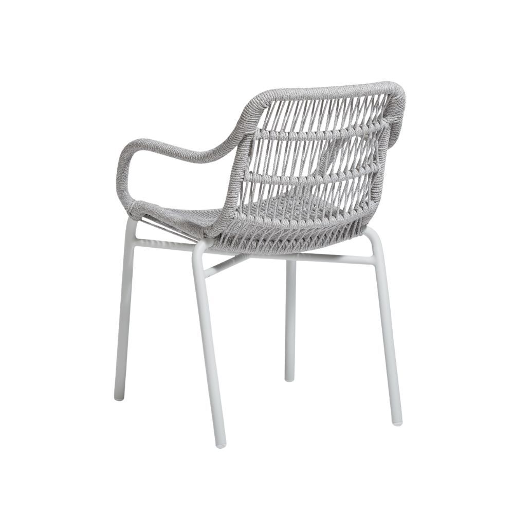 TIAH ARMCHAIR | OUTDOORS | SILVER WHITE - Green Design Gallery
