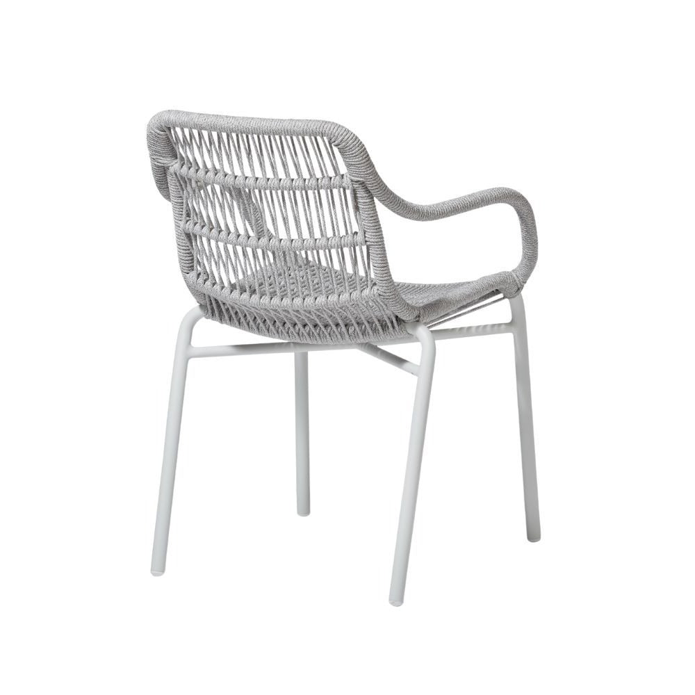 TIAH ARMCHAIR | OUTDOORS | SILVER WHITE - Green Design Gallery