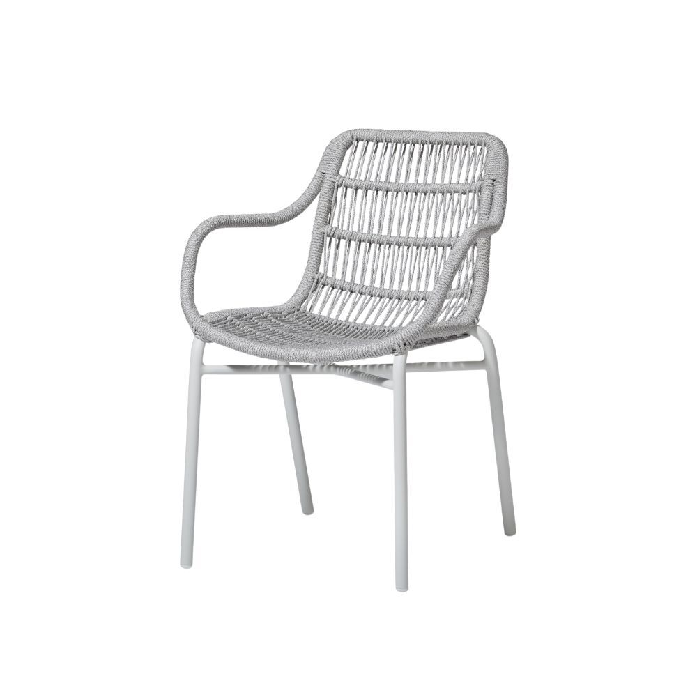 TIAH ARMCHAIR | OUTDOORS | SILVER WHITE - Green Design Gallery