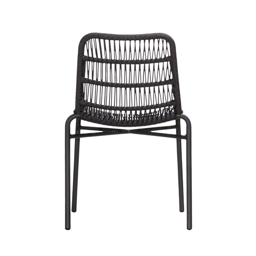 TIAH DINING CHAIR | OUTDOORS | BLACK GREY - Green Design Gallery