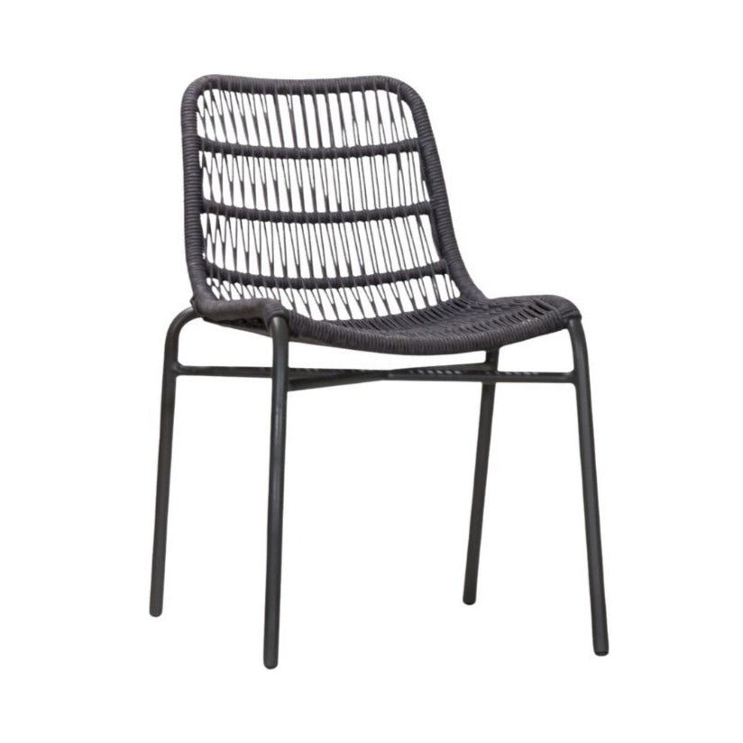 TIAH DINING CHAIR | OUTDOORS | BLACK GREY - Green Design Gallery