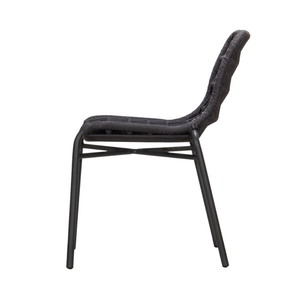 TIAH DINING CHAIR | OUTDOORS | BLACK GREY - Green Design Gallery